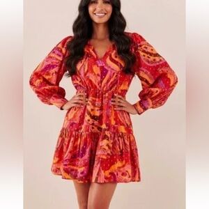 Farm Rio Banana Juice Mini Dress